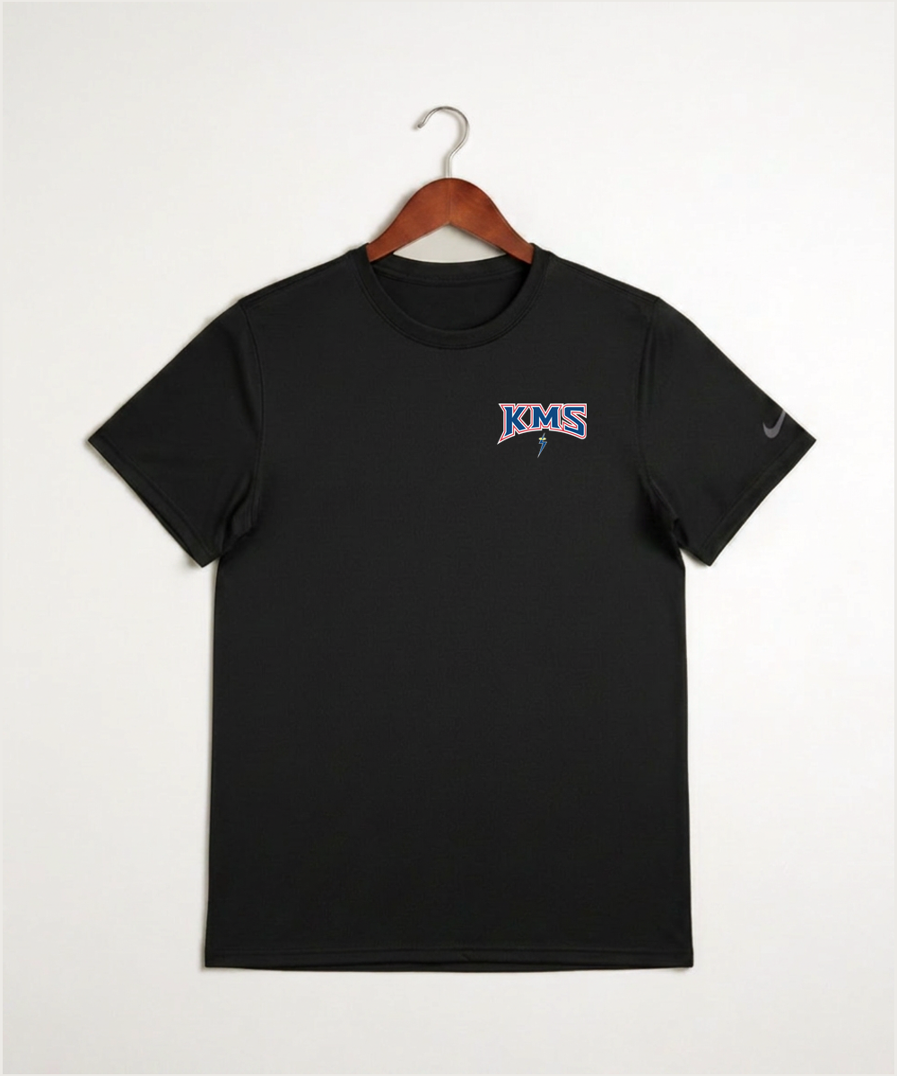 Kerkhoven-Murdock-Sunburg High School Football (Boys) - Black Nike Swoosh Sleeve rLegend Tee NKDX8730