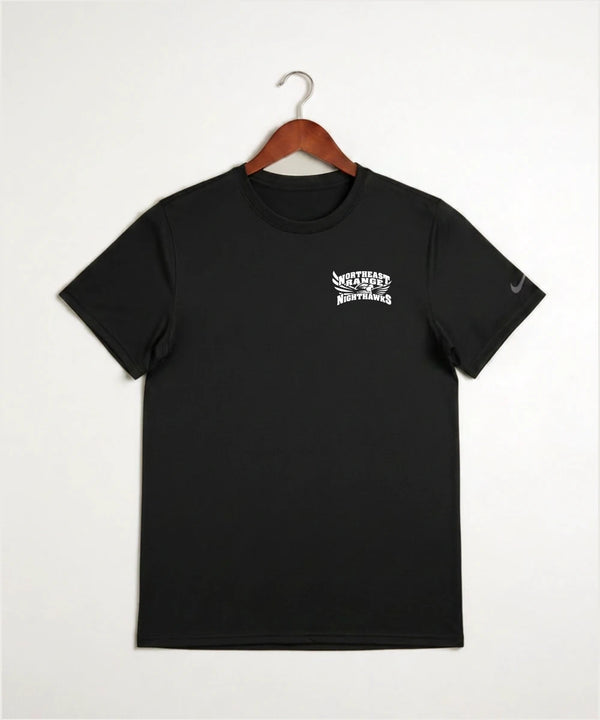 Northeast Range High School Volleyball (Girls) - Black Nike Swoosh Sleeve rLegend Tee NKDX8730