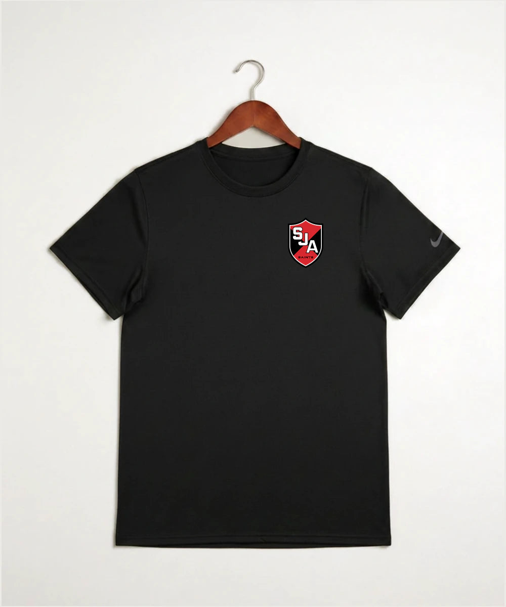 Saint James High School Football (Boys) - Black Nike Swoosh Sleeve rLegend Tee NKDX8730