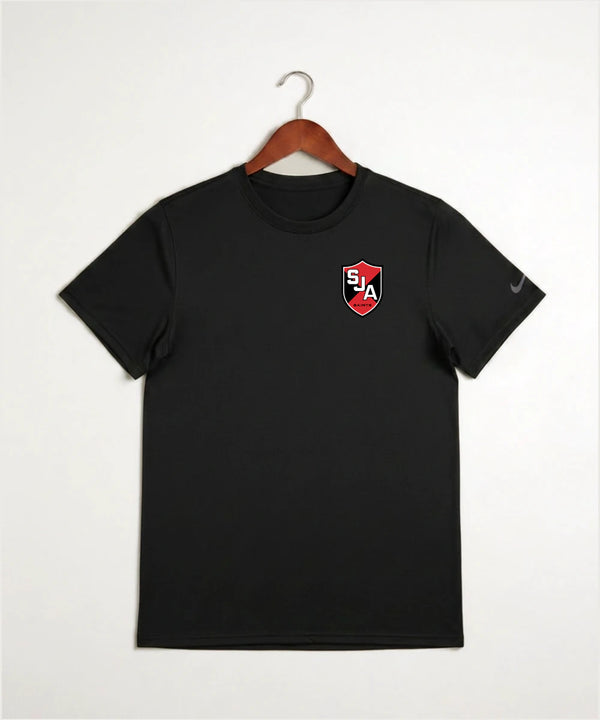 Saint James High School Football (Boys) - Black Nike Swoosh Sleeve rLegend Tee NKDX8730