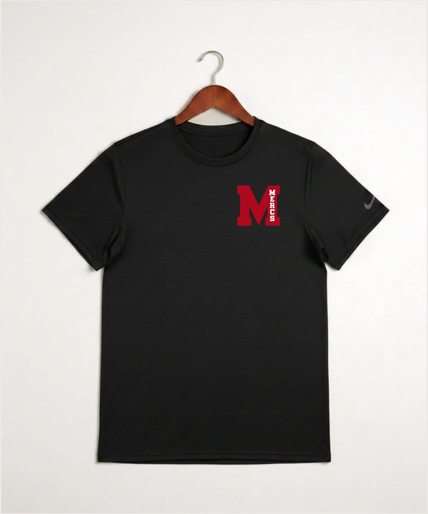 Mcgregor High School Football (Boys) - Black Nike Swoosh Sleeve rLegend Tee NKDX8730
