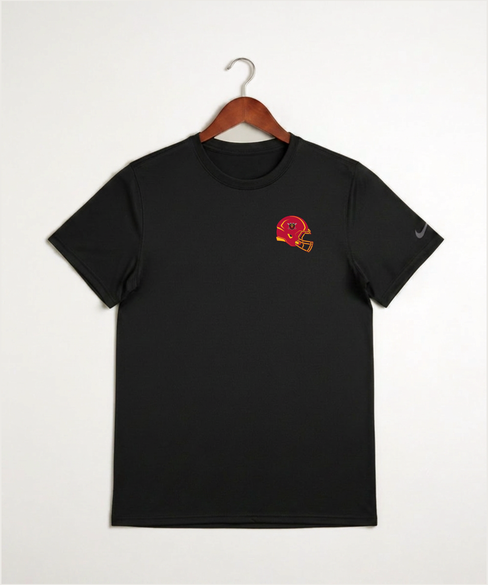Mille Lacs High School Football (Boys) - Black Nike Swoosh Sleeve rLegend Tee NKDX8730