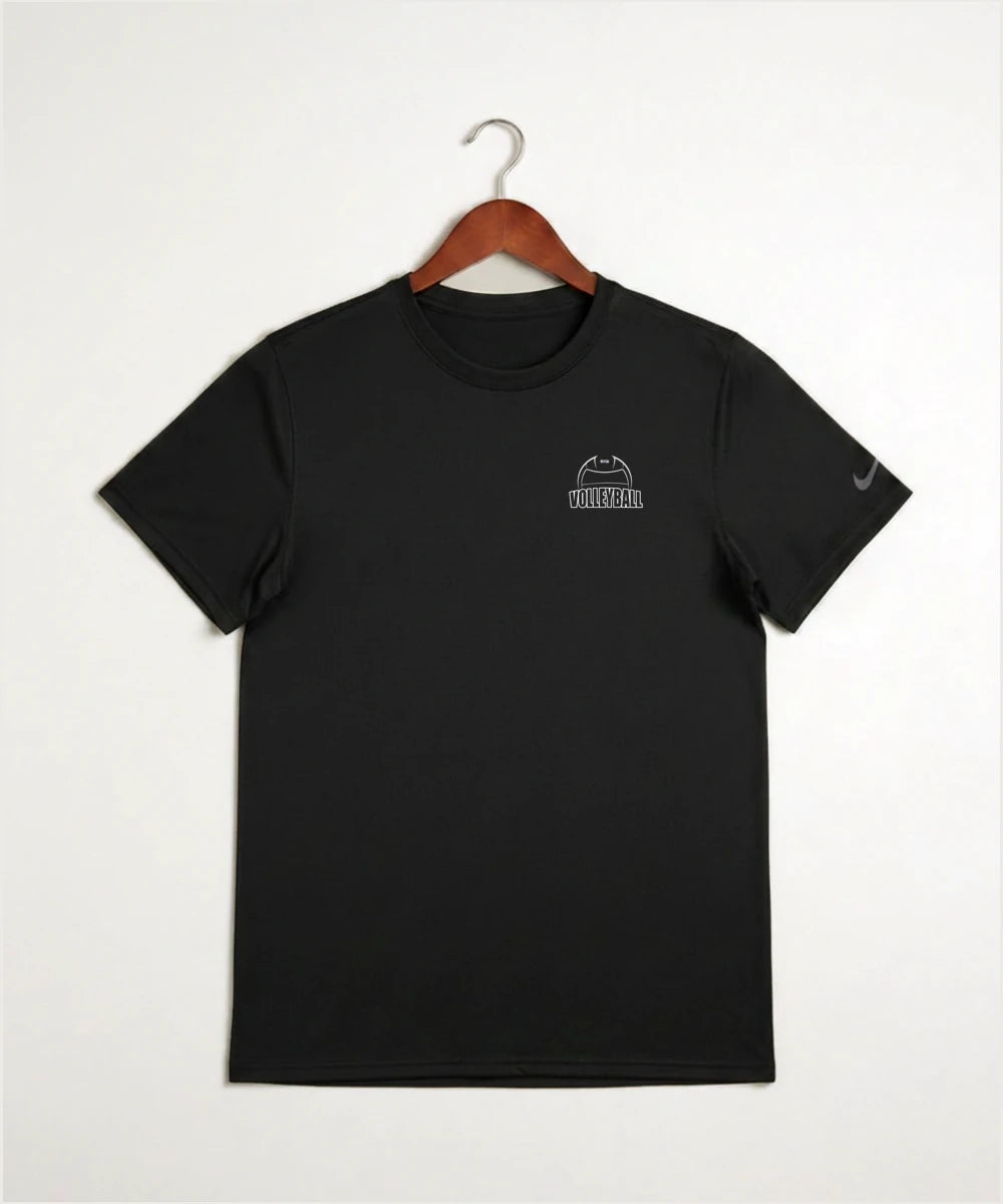 Walker Hackensack Akeley Volleyball (Girls) - Black Nike Swoosh Sleeve rLegend Tee NKDX8730