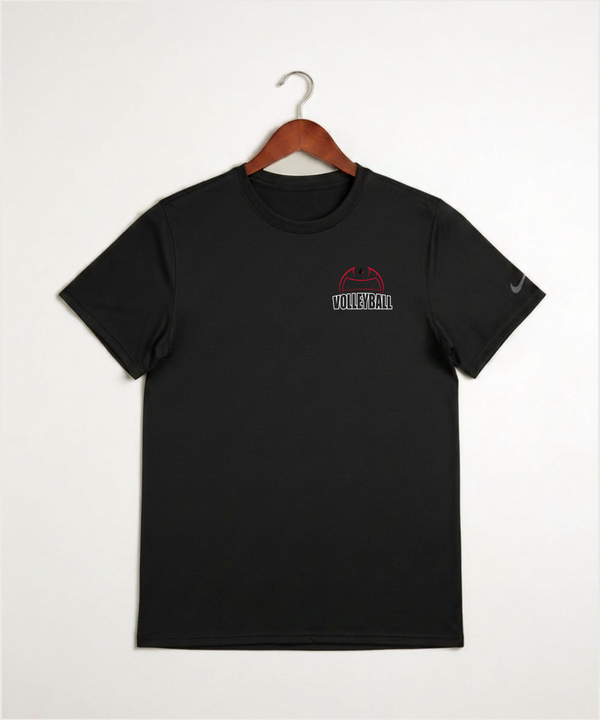 Tracy-Milroy-Balaton High School Volleyball (Girls) - Black Nike Swoosh Sleeve rLegend Tee NKDX8730