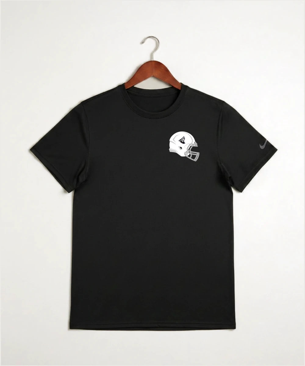 Heron Lake-Okabena High School Football (Boys) - Black Nike Swoosh Sleeve rLegend Tee NKDX8730