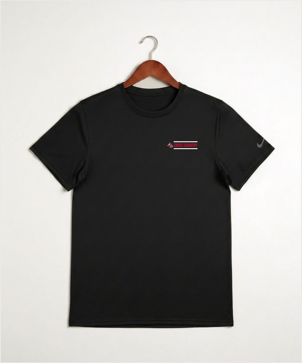 John Marshall High School Cross Country (Coed) - Black Nike Swoosh Sleeve rLegend Tee NKDX8730