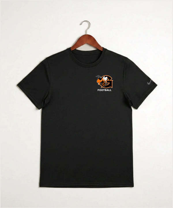 Giltner High School Football - Black Nike Swoosh Sleeve rLegend Tee NKDX8730