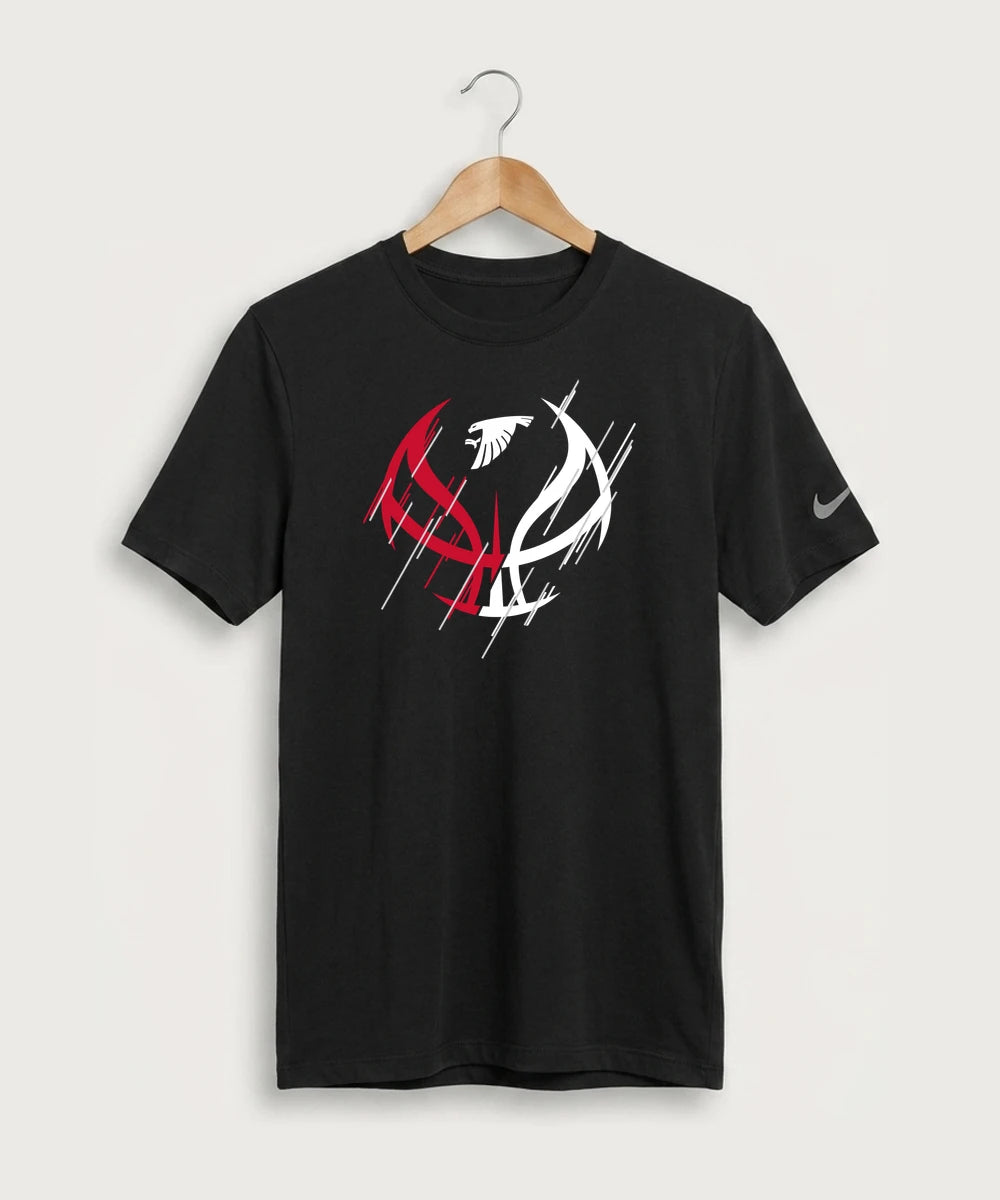 Sauk Valley Community College Basketball Team Store - Black Nike Swoosh Sleeve rLegend Tee NKDX8730