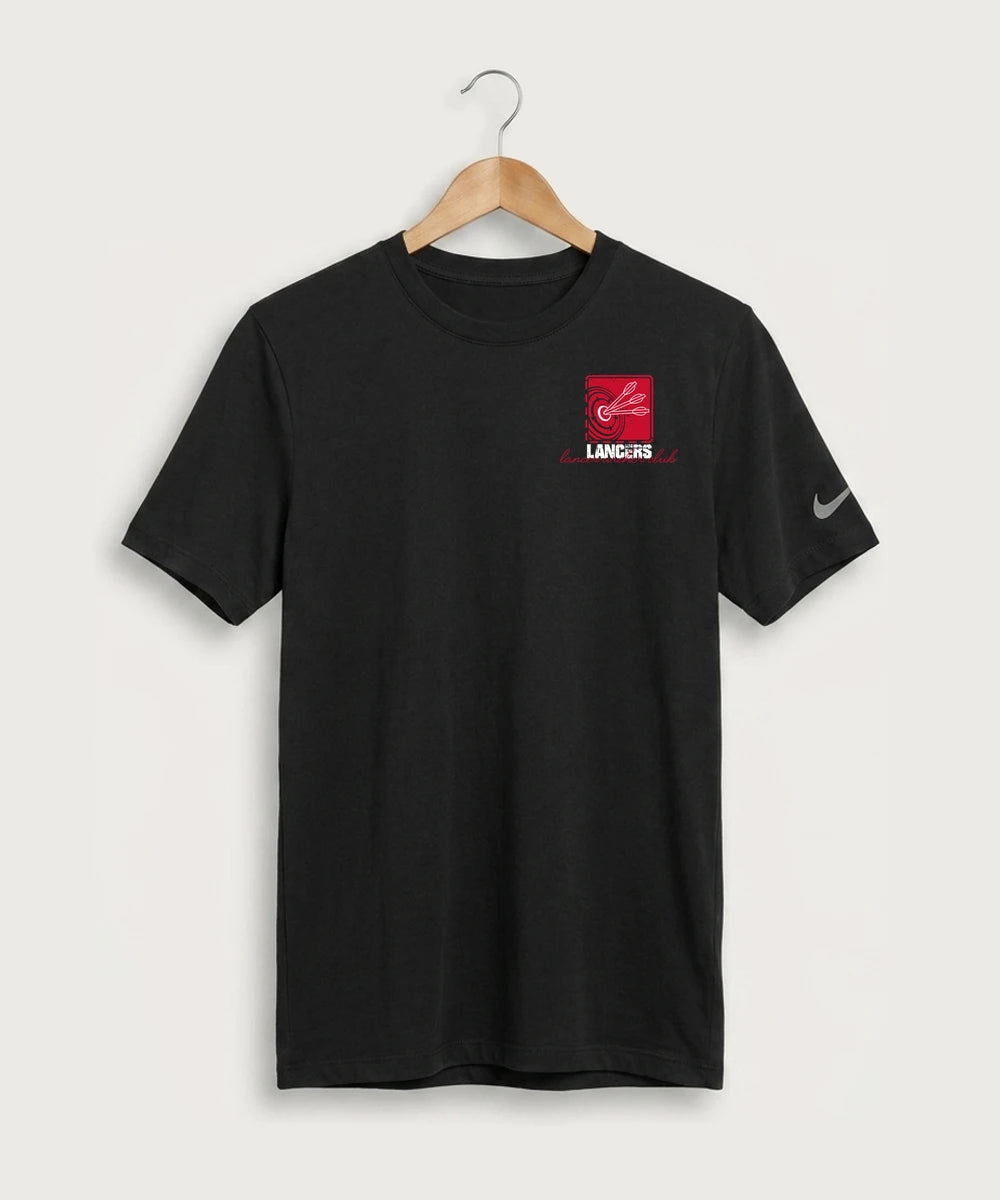 Lancer Archer Club Archery Team Store - Black Nike Swoosh Sleeve rLegend Tee NKDX8730