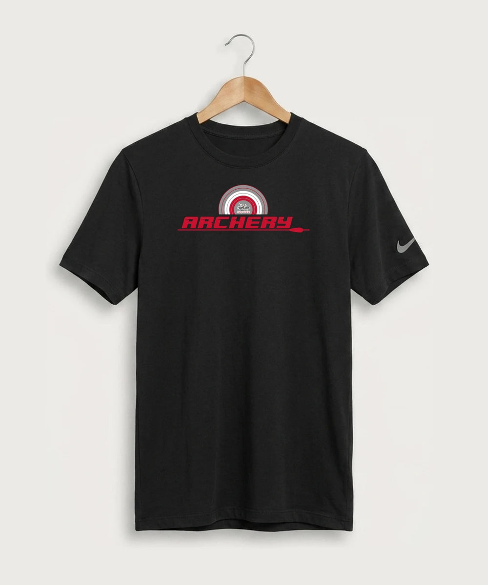 Heart Shot Ministry Archery Team Store - Black Nike Swoosh Sleeve rLegend Tee NKDX8730