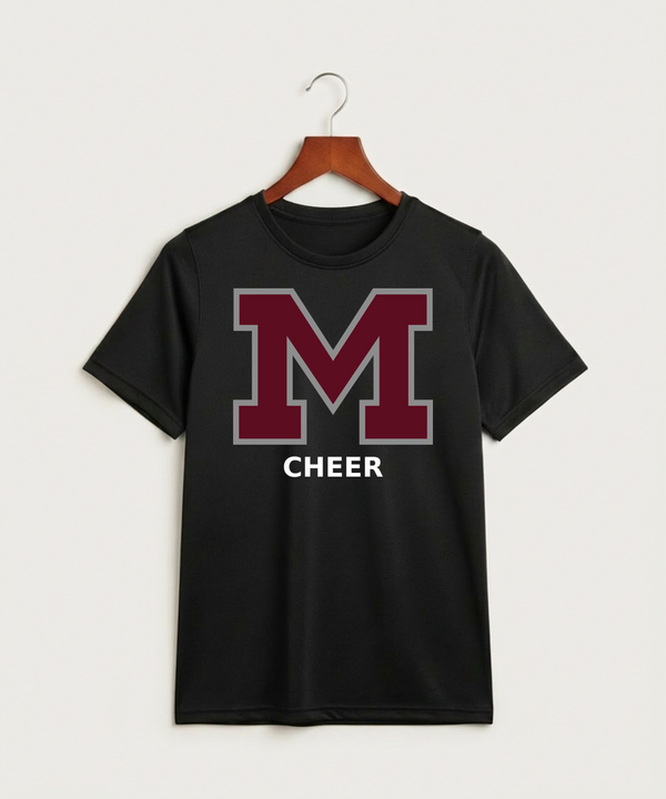 Moline Cheer general - Black Nike Youth Swoosh Sleeve rLegend Tee NKDX8787