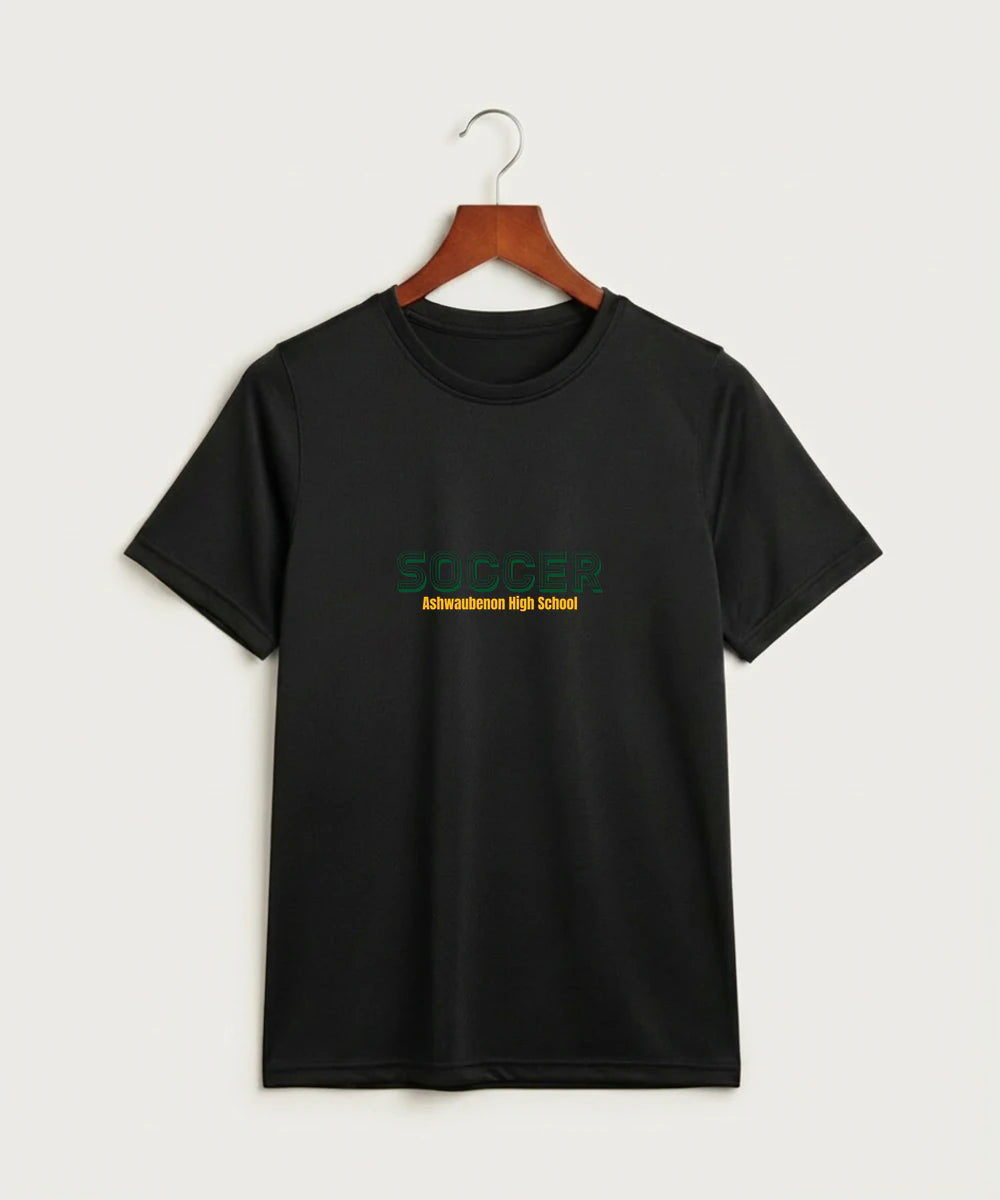 Ashwaubenon High School Soccer (Boys) - Black Nike Youth Swoosh Sleeve rLegend Tee NKDX8787