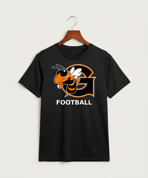Giltner High School Football - Black Nike Youth Swoosh Sleeve rLegend Tee NKDX8787