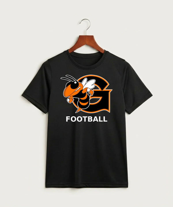 Giltner High School Football - Black Nike Youth Swoosh Sleeve rLegend Tee NKDX8787