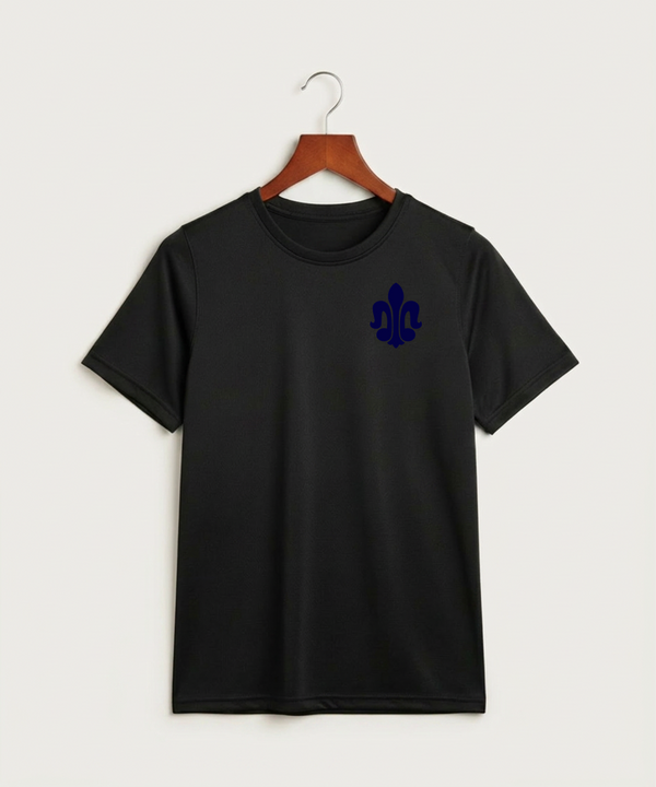 Saint Peter High School Athletics - Black Nike Youth Swoosh Sleeve rLegend Tee NKDX8787