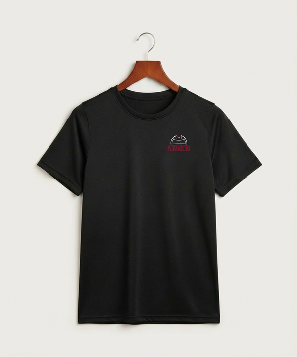 Ely Memorial High School Volleyball (Girls) - Black Nike Youth Swoosh Sleeve rLegend Tee NKDX8787