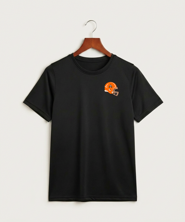 Pine River Backus High School Football (Boys) - Black Nike Youth Swoosh Sleeve rLegend Tee NKDX8787