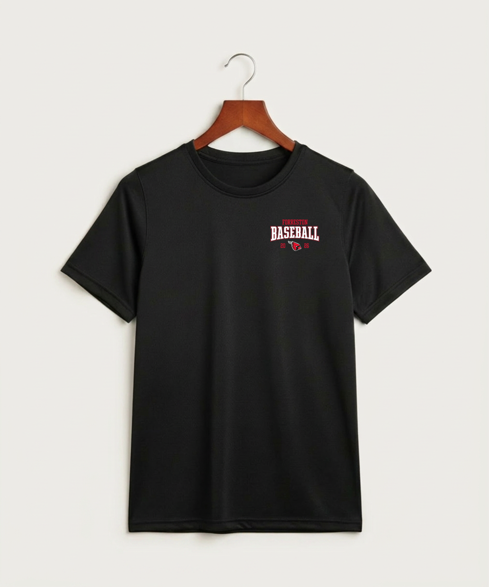 Forreston Baseball - Black Nike Youth Swoosh Sleeve rLegend Tee NKDX8787