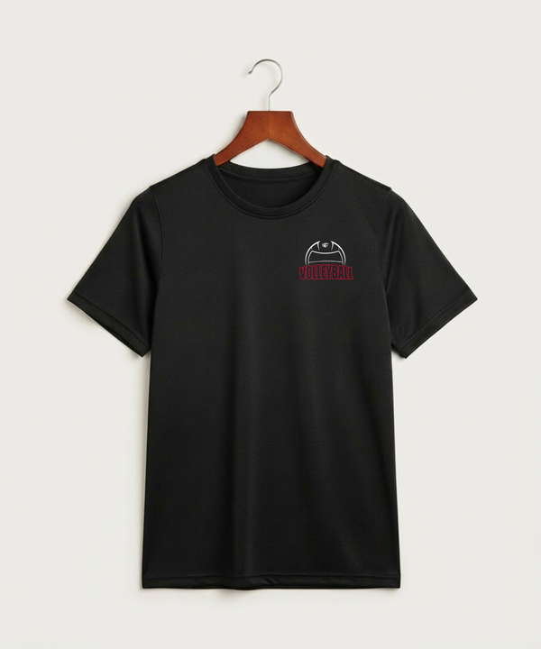 Triton High School Volleyball (Girls) - Black Nike Youth Swoosh Sleeve rLegend Tee NKDX8787