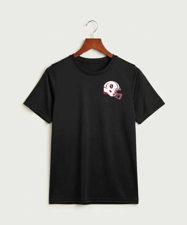 Saint James High School Football (Boys) - Black Nike Youth Swoosh Sleeve rLegend Tee NKDX8787