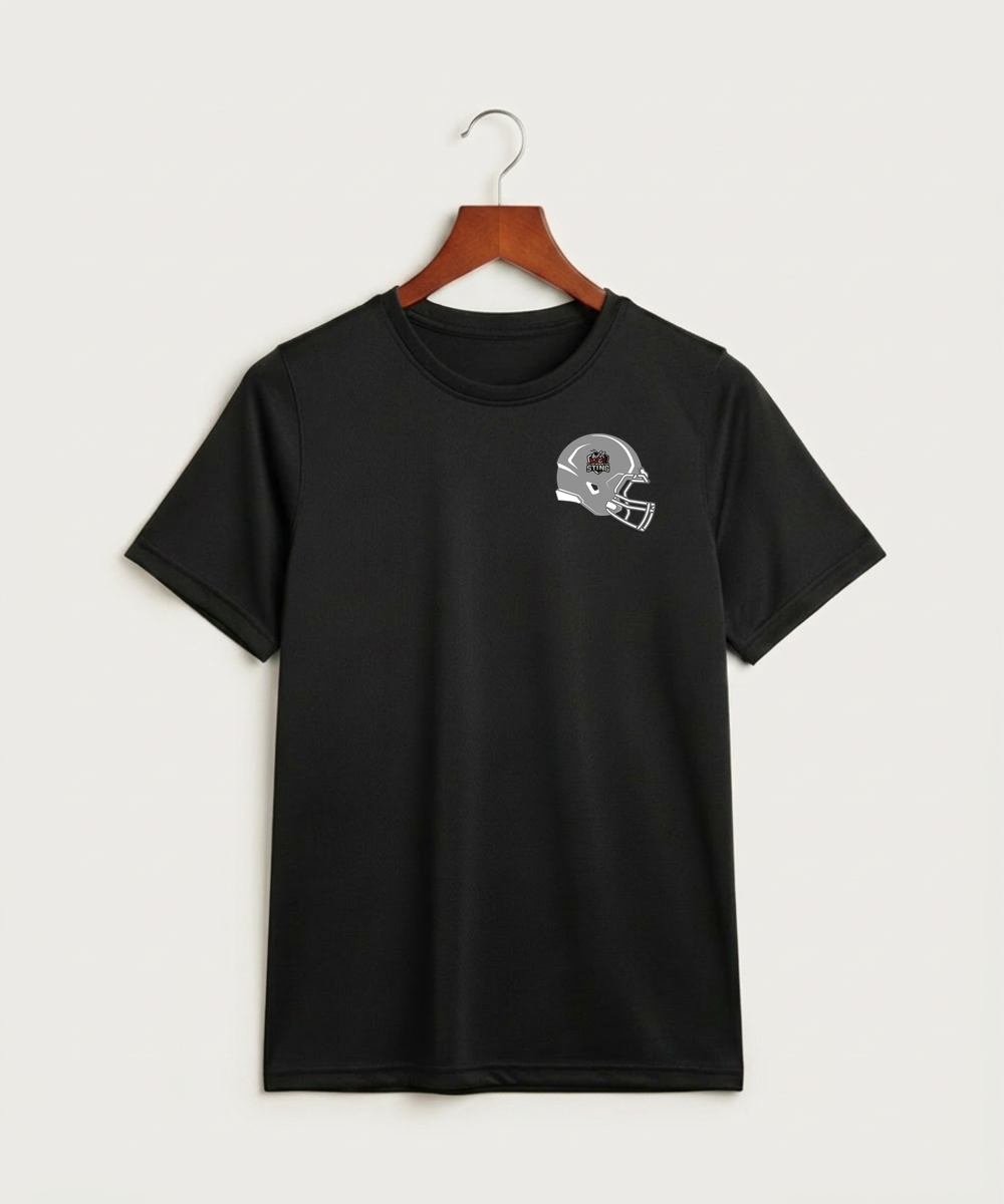 Yellow Medicine East High School Football (Boys) - Black Nike Youth Swoosh Sleeve rLegend Tee NKDX8787