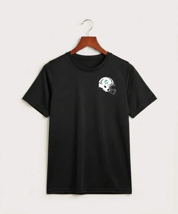 La Crescent High School Football (Boys) - Black Nike Youth Swoosh Sleeve rLegend Tee NKDX8787