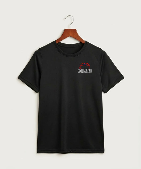 Davenport Central High School Volleyball (Girls) - Black Nike Youth Swoosh Sleeve rLegend Tee NKDX8787
