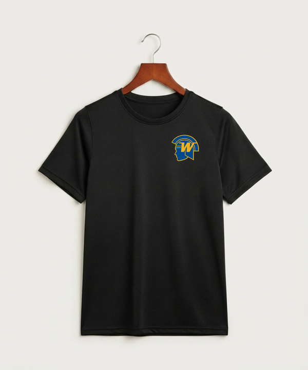 Wayzata High School Football (Boys) - Black Nike Youth Swoosh Sleeve rLegend Tee NKDX8787