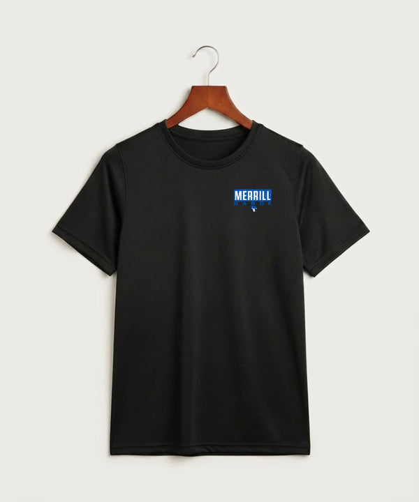 Merrill Dance and Cheer - Black Nike Youth Swoosh Sleeve rLegend Tee NKDX8787