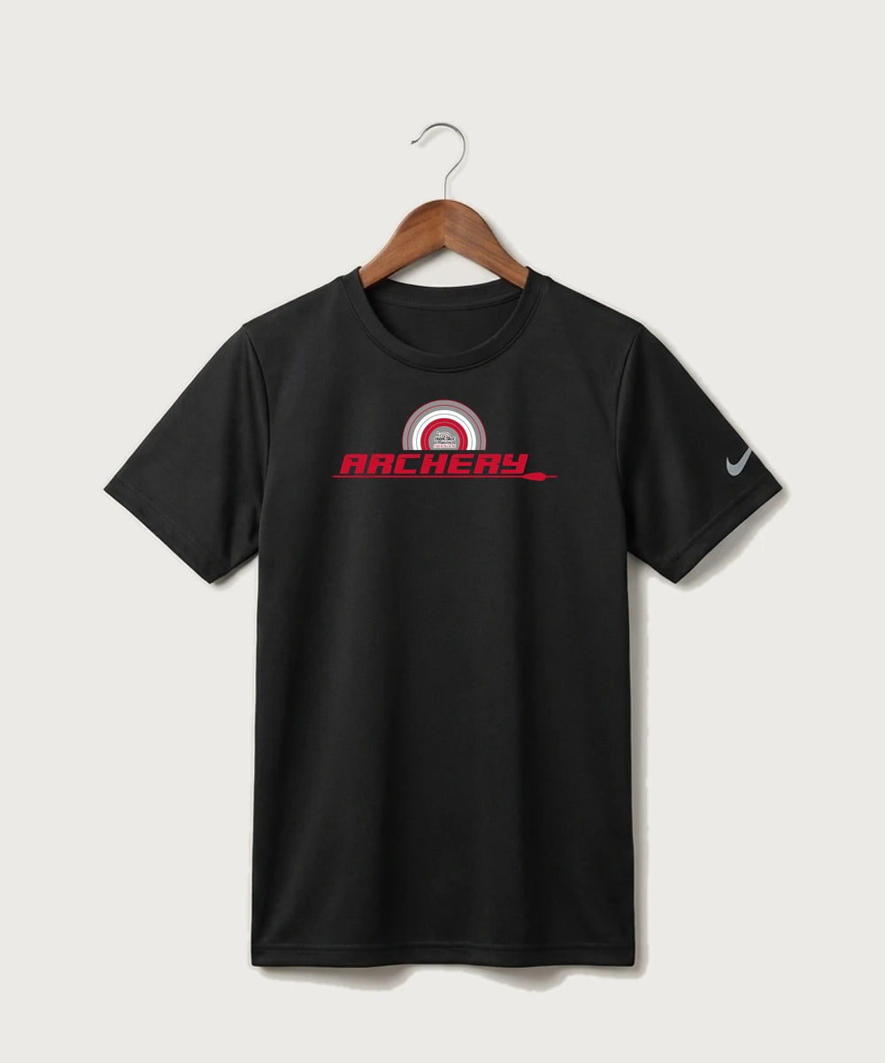 Heart Shot Ministry Archery Team Store - Black Nike Youth Swoosh Sleeve rLegend Tee NKDX8787