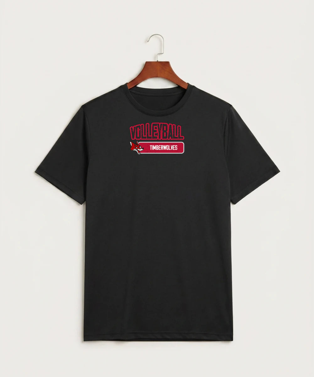 Ely Memorial High School Volleyball (Girls) - Black Sport-Tek PosiCharge Competitor Tee. ST350