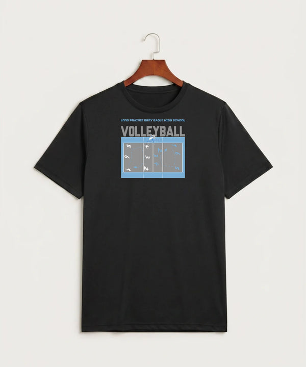 Long Prairie Grey Eagle High School Volleyball (Girls) - Black Sport-Tek PosiCharge Competitor Tee. ST350
