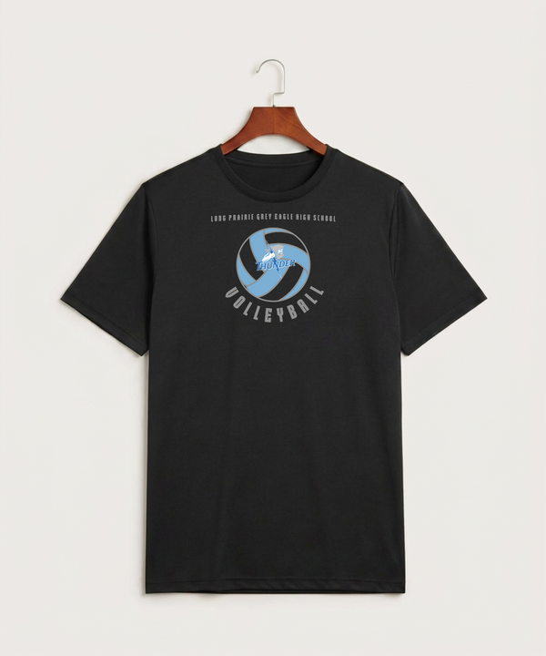 Long Prairie Grey Eagle High School Volleyball (Girls) - Black Sport-Tek PosiCharge Competitor Tee. ST350