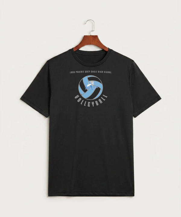 Long Prairie Grey Eagle High School Volleyball (Girls) - Black Sport-Tek PosiCharge Competitor Tee. ST350