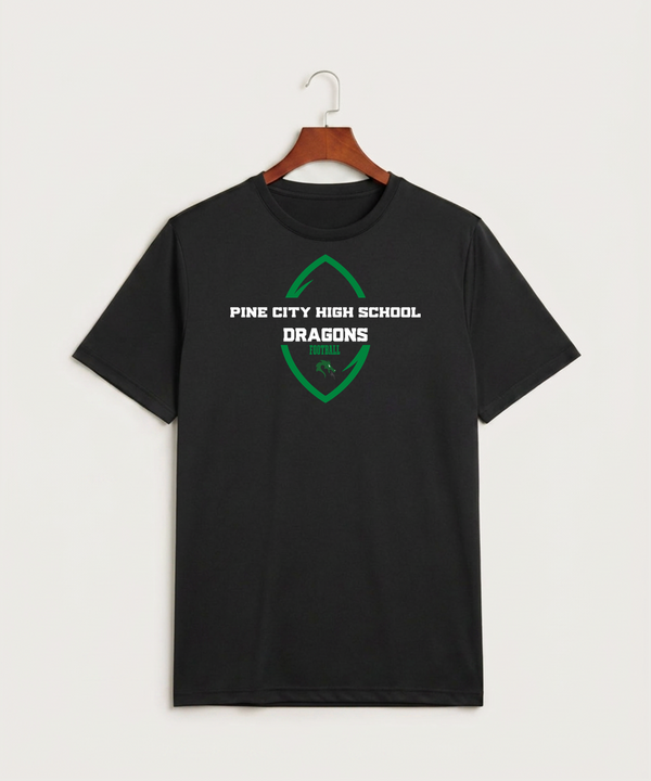 Pine City High School Football (Boys) - Black Sport-Tek PosiCharge Competitor Tee. ST350