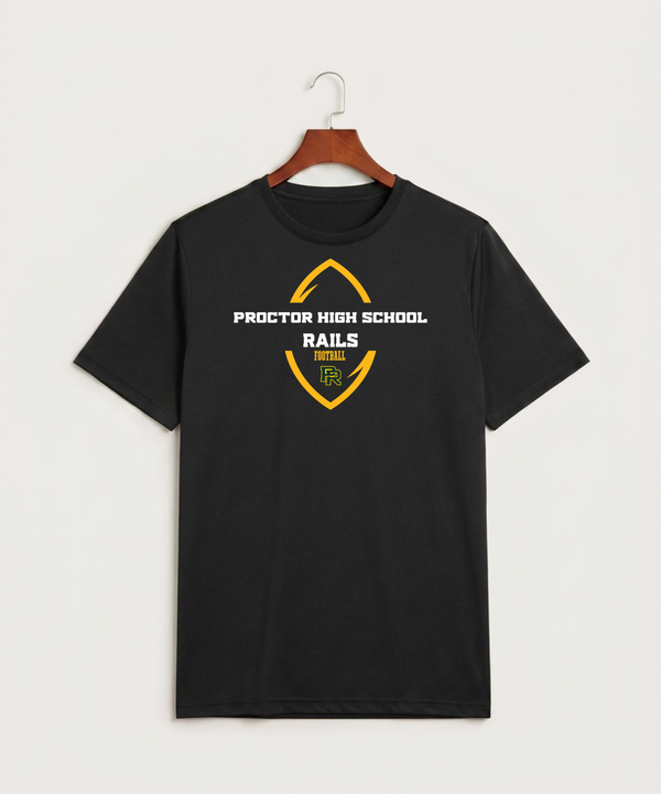 Proctor High School Football (Boys) - Black Sport-Tek PosiCharge Competitor Tee. ST350