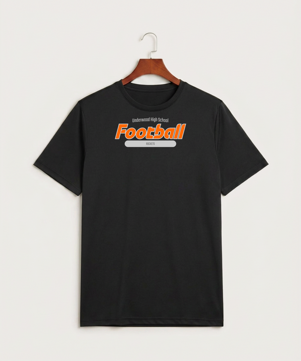 Underwood High School Football (Boys) - Black Sport-Tek PosiCharge Competitor Tee. ST350