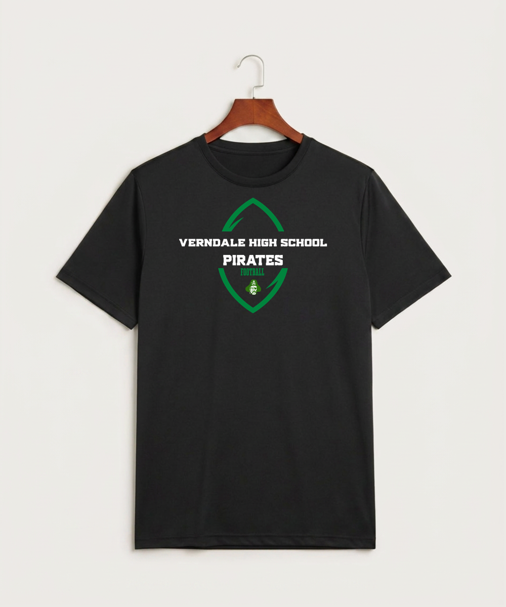 Verndale High School Football (Boys) - Black Sport-Tek PosiCharge Competitor Tee. ST350
