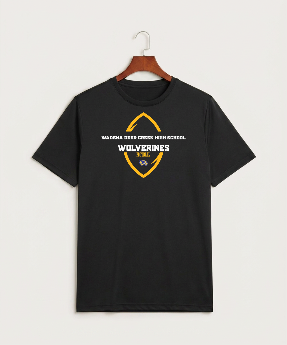 Wadena Deer Creek High School Football (Boys) - Black Sport-Tek PosiCharge Competitor Tee. ST350