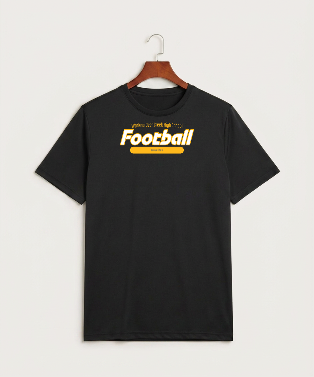 Wadena Deer Creek High School Football (Boys) - Black Sport-Tek PosiCharge Competitor Tee. ST350