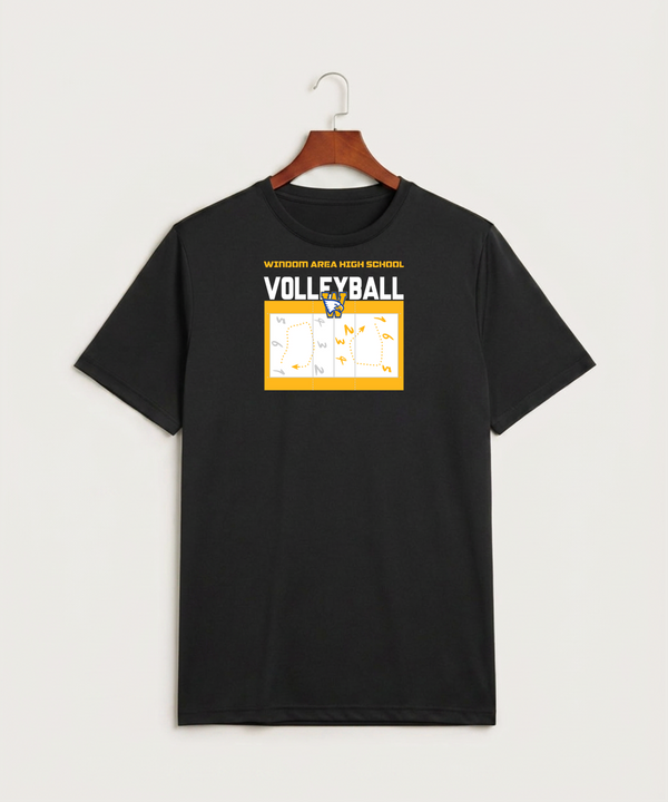 Windom Area High School Volleyball (Girls) - Black Sport-Tek PosiCharge Competitor Tee. ST350