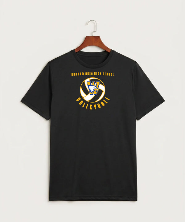 Windom Area High School Volleyball (Girls) - Black Sport-Tek PosiCharge Competitor Tee. ST350