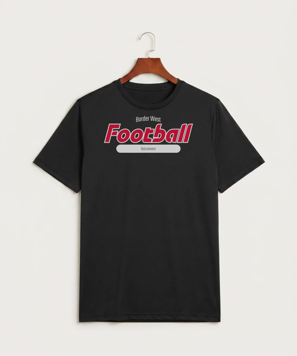 Border West Football (Boys) - Black Sport-Tek PosiCharge Competitor Tee. ST350