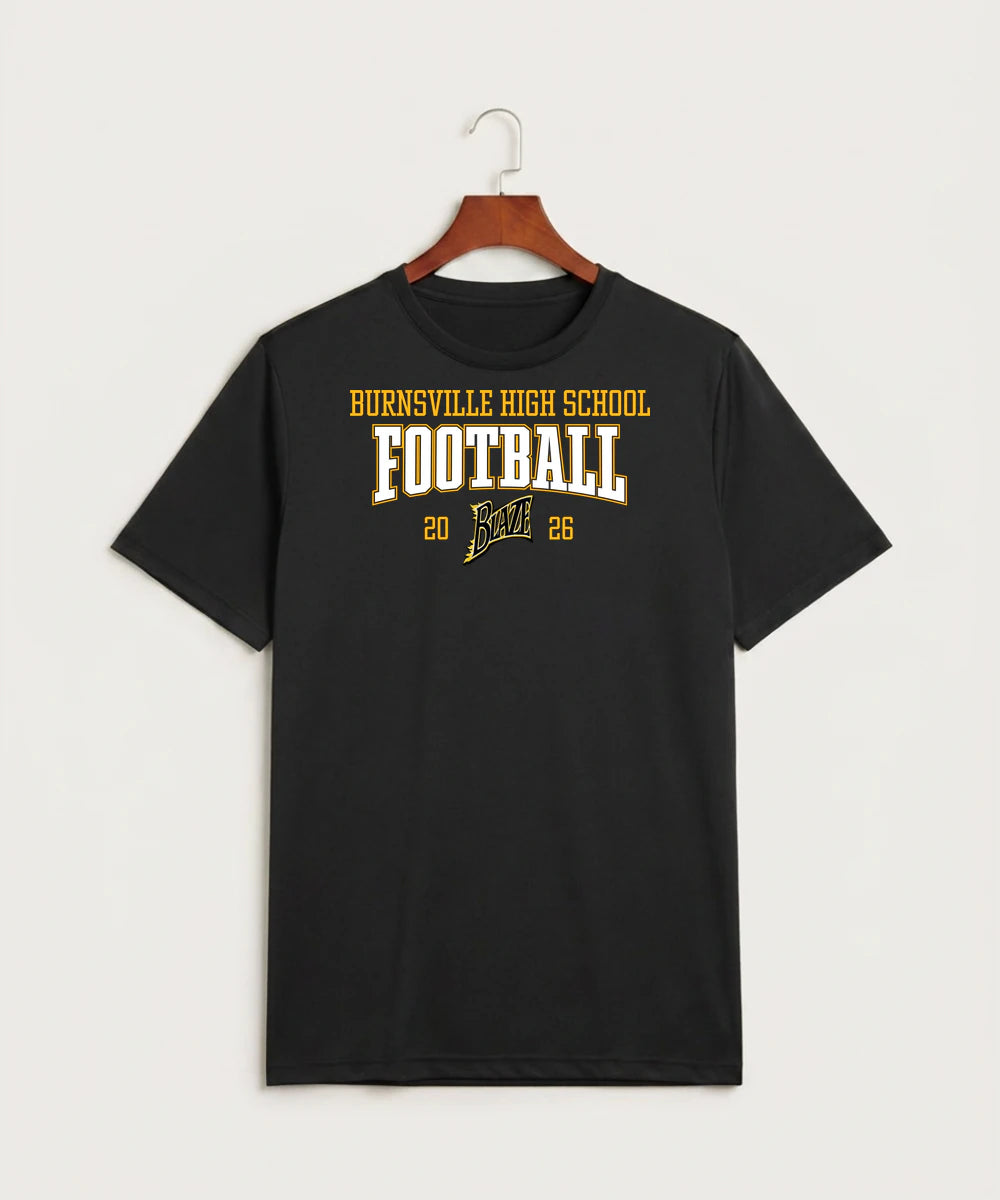 Burnsville High School Football (Boys) - Black Sport-Tek PosiCharge Competitor Tee. ST350