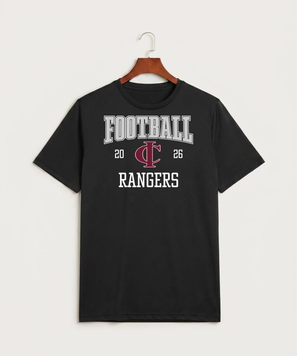 Crosby Ironton High School Football (Boys) - Black Sport-Tek PosiCharge Competitor Tee. ST350