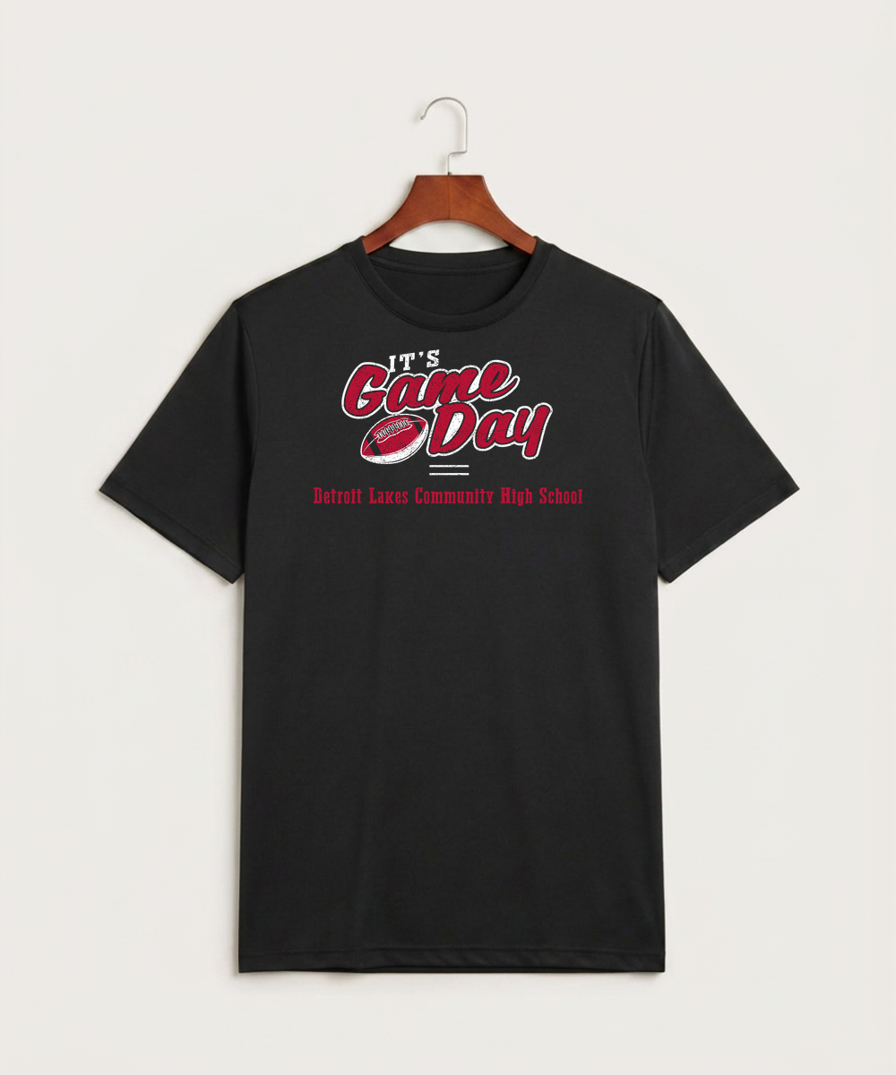 Detroit Lakes Community High School Football (Boys) - Black Sport-Tek PosiCharge Competitor Tee. ST350