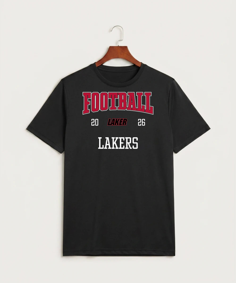 Detroit Lakes Community High School Football (Boys) - Black Sport-Tek PosiCharge Competitor Tee. ST350
