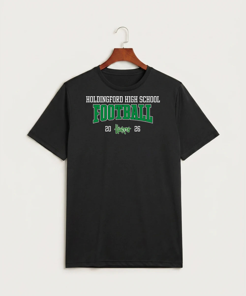 Holdingford High School Football (Boys) - Black Sport-Tek PosiCharge Competitor Tee. ST350