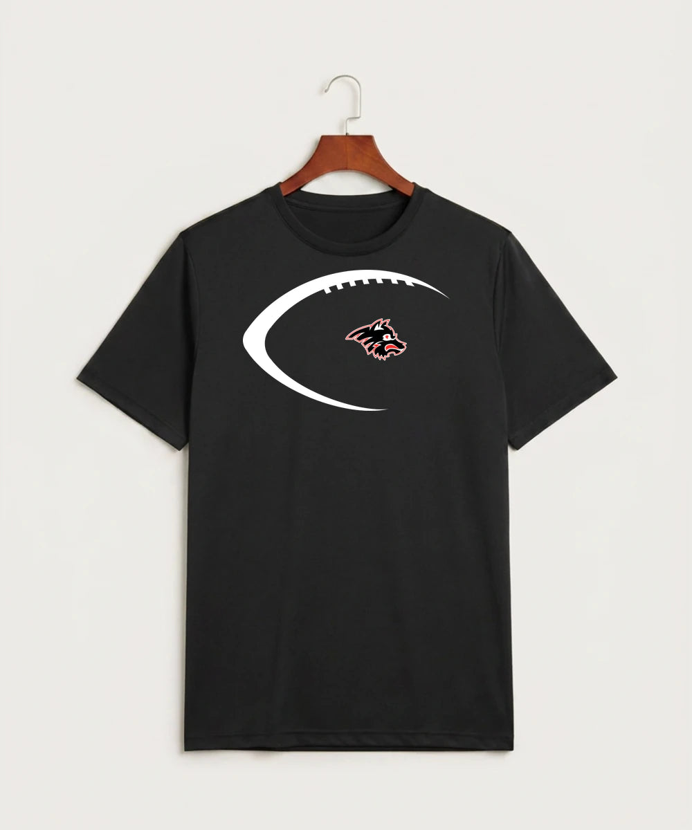 Milaca High School Football (Boys) - Black Sport-Tek PosiCharge Competitor Tee. ST350