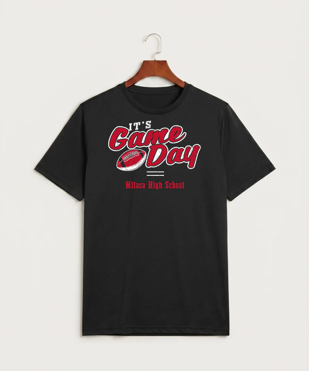 Milaca High School Football (Boys) - Black Sport-Tek PosiCharge Competitor Tee. ST350